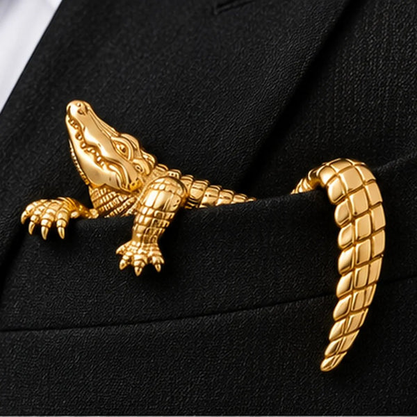 Luxury Sculpted Animal Brooch – Premium Statement Piece for Suits & Blazers