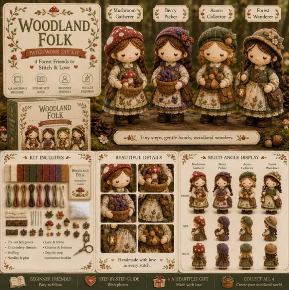 🎁🧵 Tiny Worlds Collection – Patchwork DIY Kit Series
