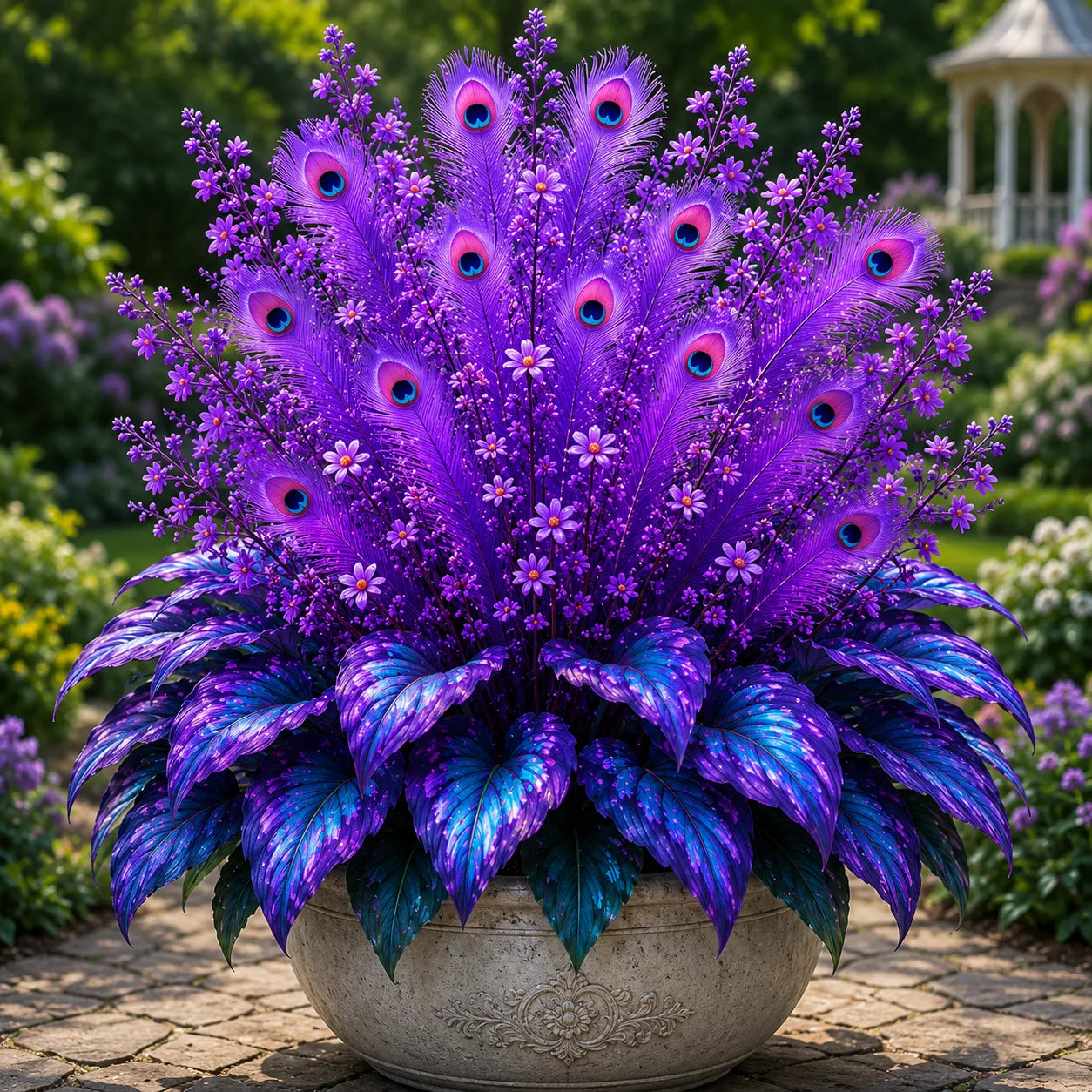 🦚 Rare Peacock Flame Hosta – A Shade-Loving Beauty That Gets Better Every Year