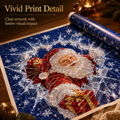 ✨🎄Crystal Christmas Break-In Window Decal — 3D Shattered-Glass Holiday Window Decoration