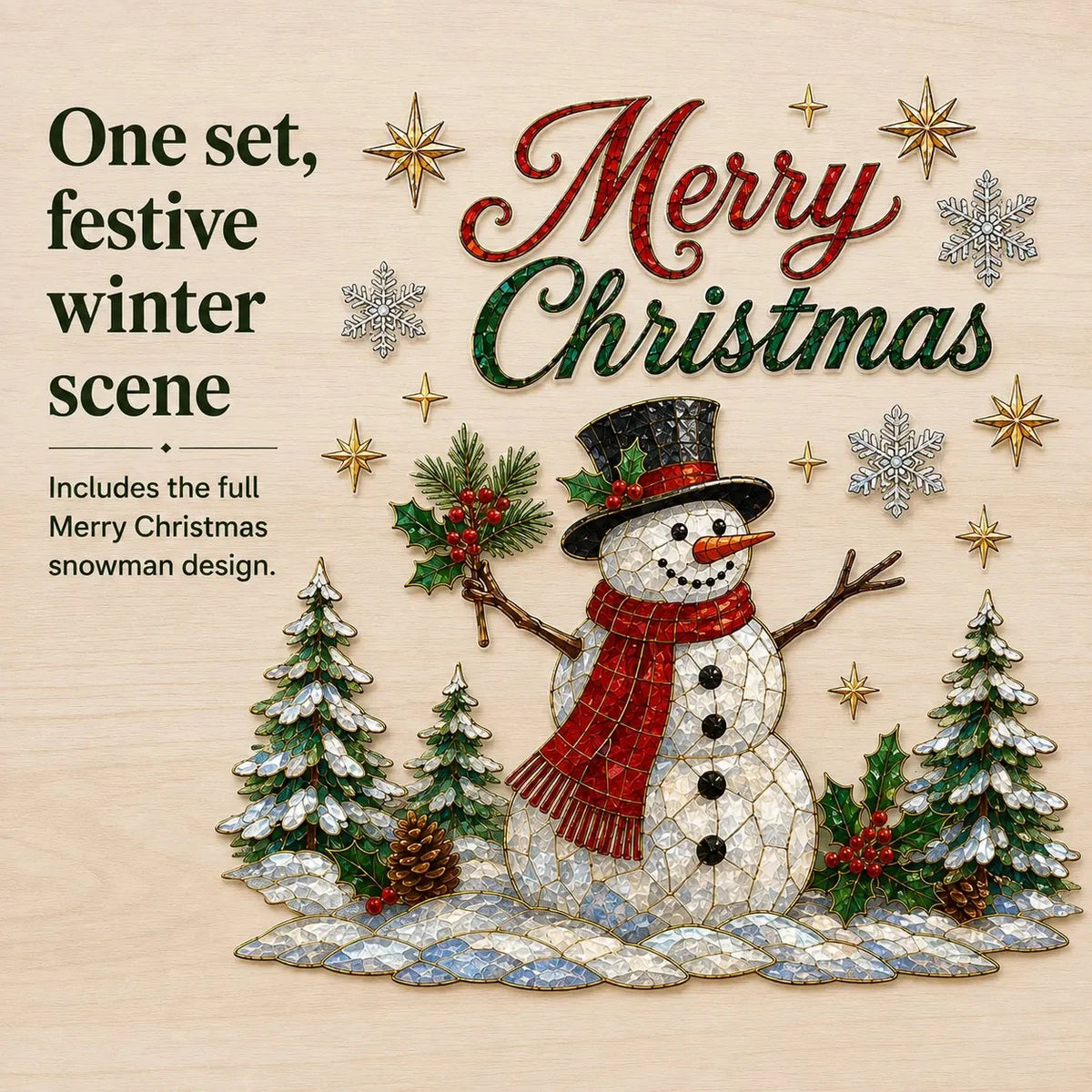 🎄🪟Christmas Classics Scenic Window Sticker – Turn Every Window Into a Christmas View