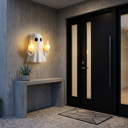 👻 Funny Middle‑Finger Ghost Night Light Wall Decor