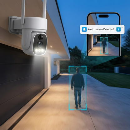 ☀️Solar‑Powered Outdoor Security WiFi Camera