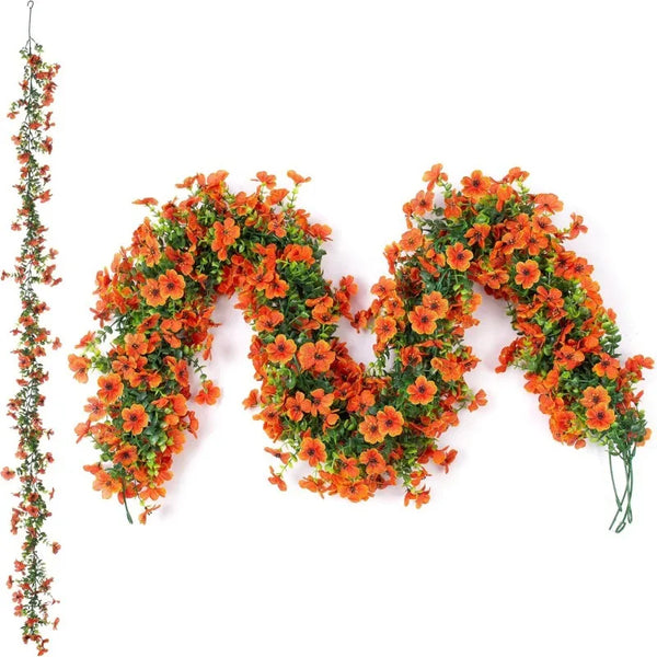 💐 Versatile Artificial Violet Vines – Reusable Garlands Suitable for All Decorations and Holidays 🌸 🎄