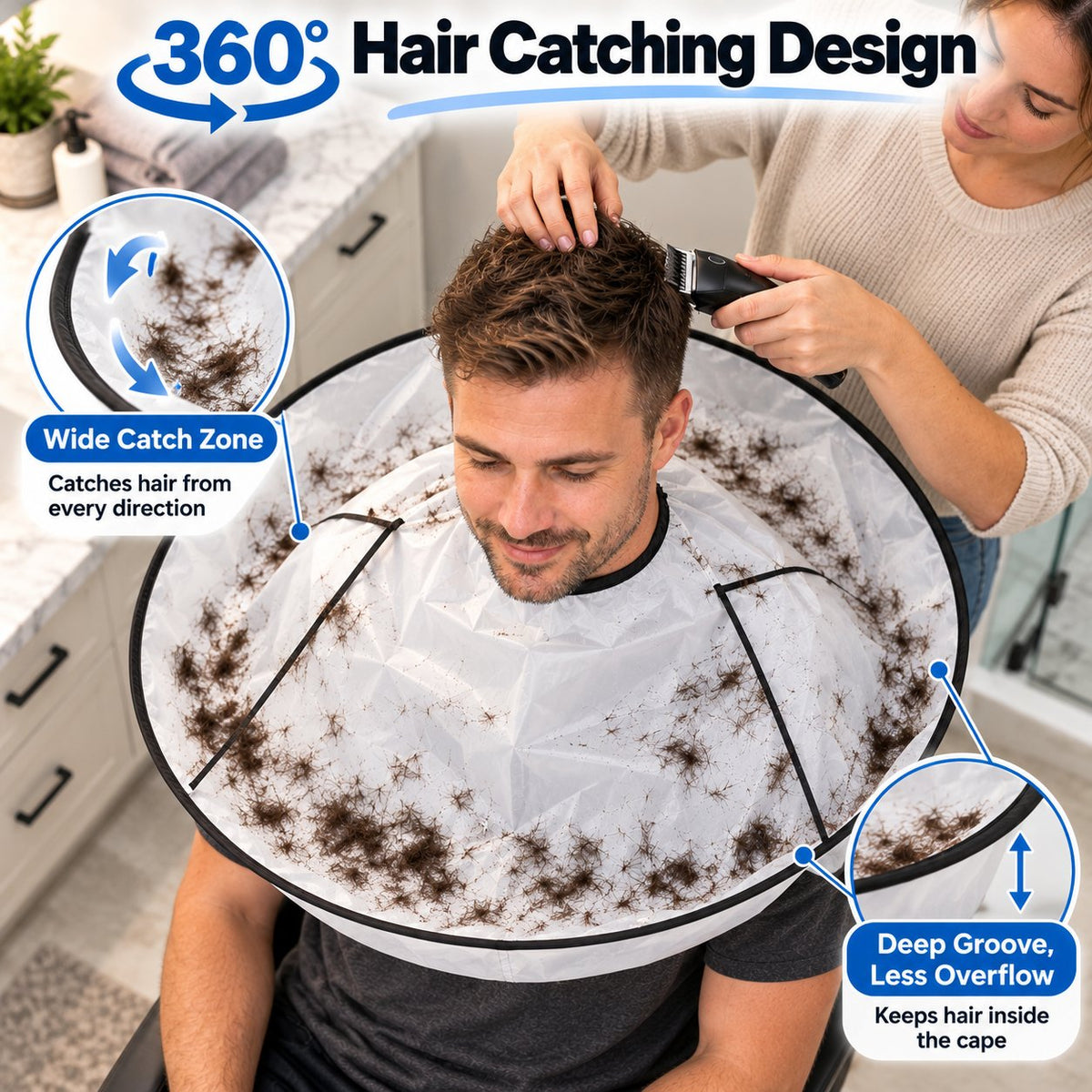 ✂️Portable Waterproof Haircutting Cape