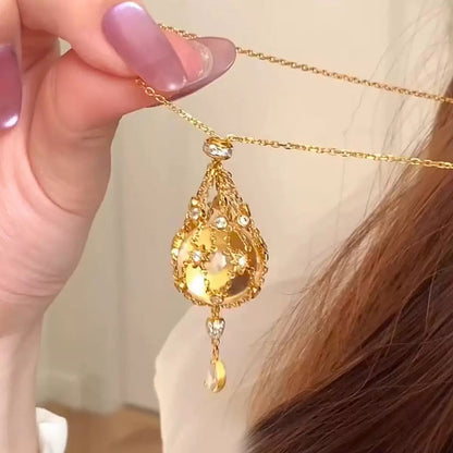 ✨Celestial Crystal Cage Pendant Necklace