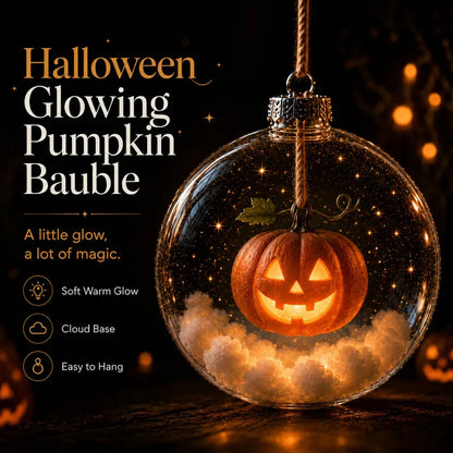 ✨ Glowing Halloween Bauble – 7 Cute Designs to Choose, Light-Up Acrylic Ornament with Soft Warm LED Glow