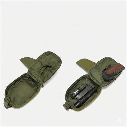 Multifunctional Concealed Carry Hip Bag with Rapid-Access Holster