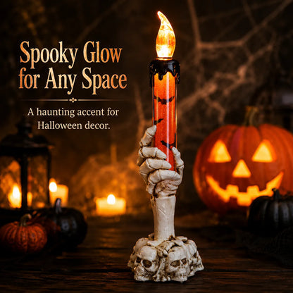 💀🕯️ Skeleton Hand LED Halloween Candle Light