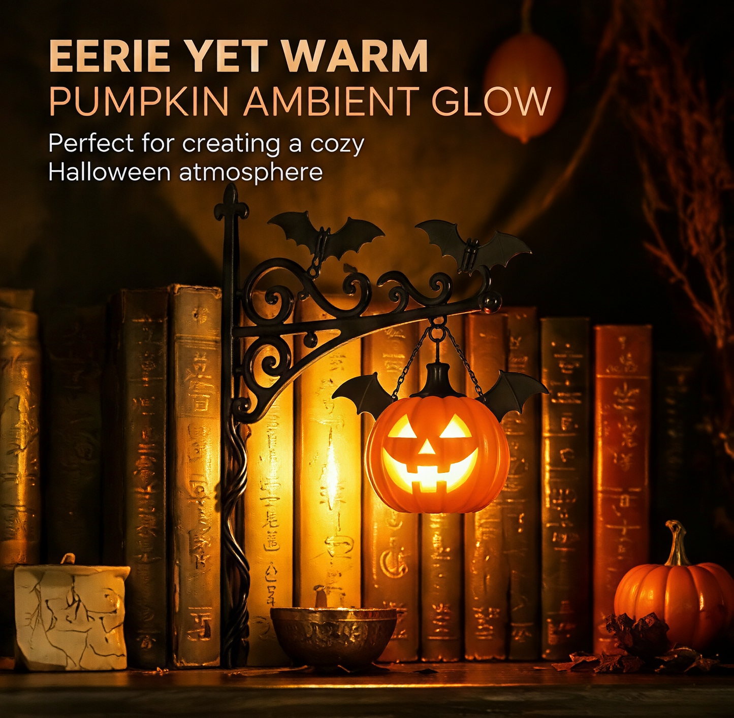 🎃 Halloween  Bookend Light | Gothic Spooky Home Decor