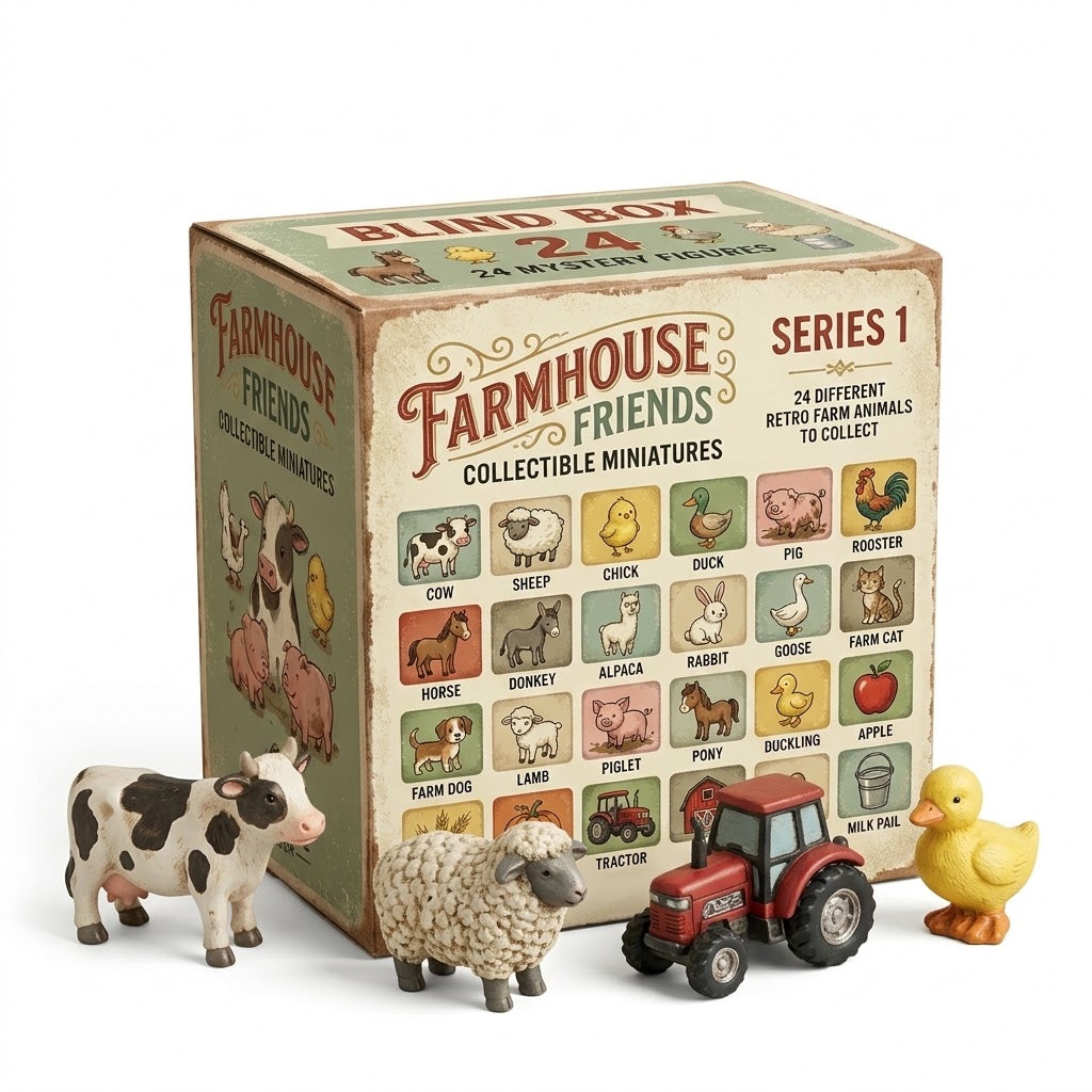 🐄Farmhouse Friends Collectible Miniatures Blind Box
