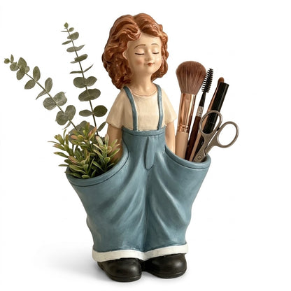 ✨Cute Girl Figurine Planter & Desktop Storage Holder