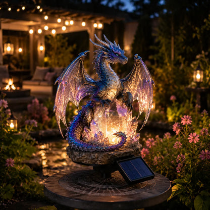 🐉Solar Dragon Crystal Garden Light – Glowing Fantasy Outdoor Yard Decor with Solar Panel