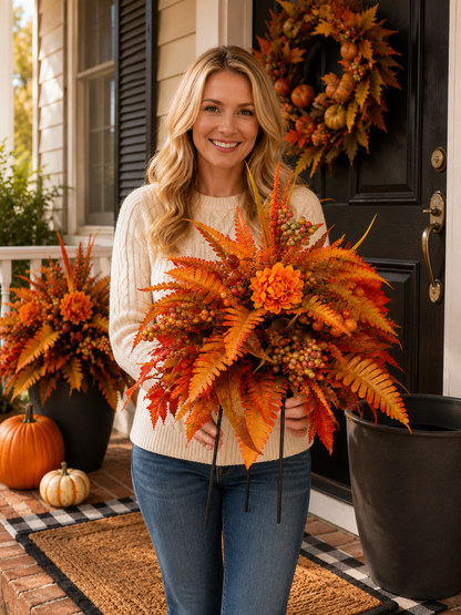 💥Hot Sale 49% off 🍂 Autumn Harvest Floral Garden Stake Arrangement
