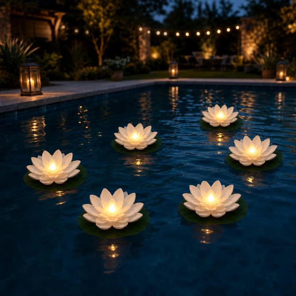 🪷Floating Lotus Lights
