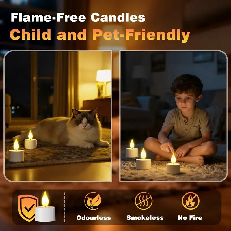 🔥 Rechargeable LED Tea Lights with Remote Control — The Last Tea Lights You’ll Ever Need