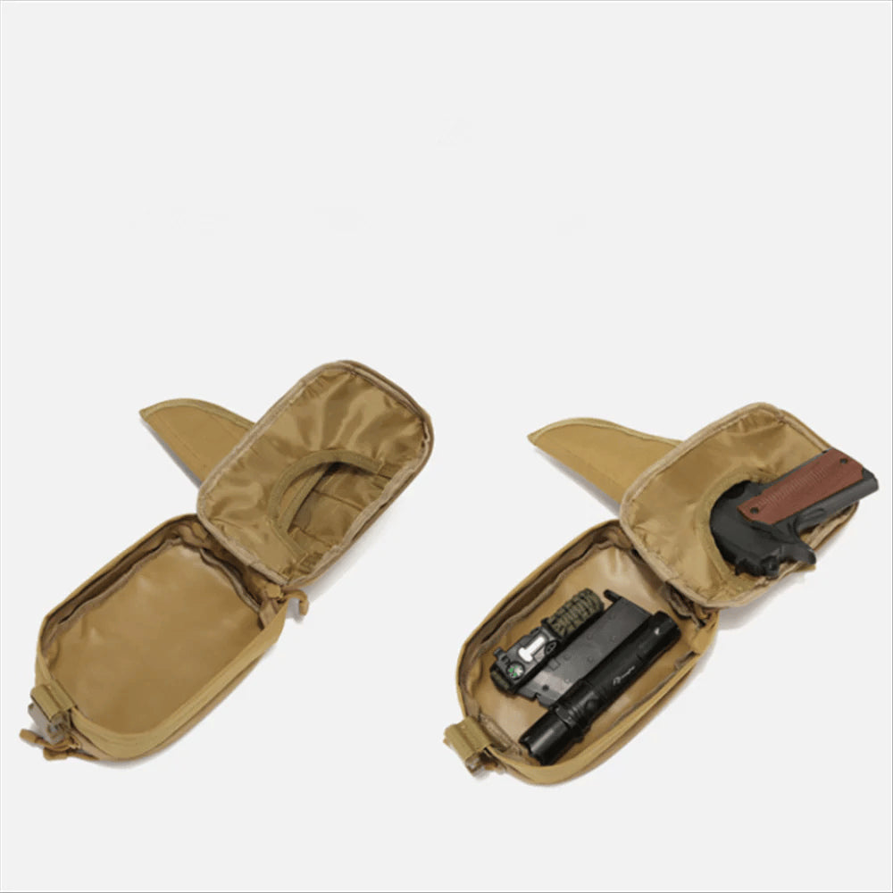 Multifunctional Concealed Carry Hip Bag with Rapid-Access Holster