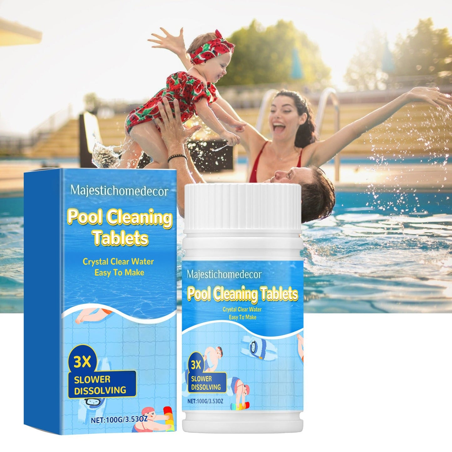 The Next-Gen Pool Purifier is here ✨ 2X Stronger Algae Control, Gentle & Safe for Kids! 👨‍👩‍👧‍👦