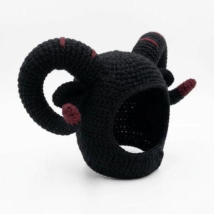 🖤🐾Handmade Gothic Crochet Cat Hat