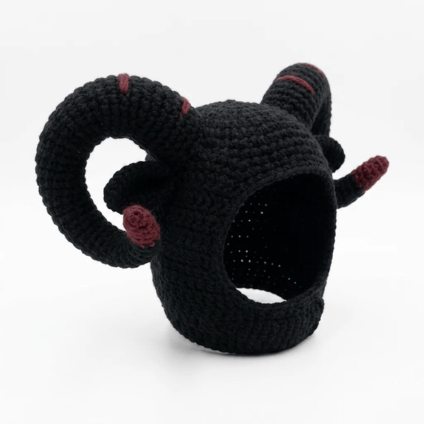 🖤🐾Handmade Gothic Crochet Cat Hat