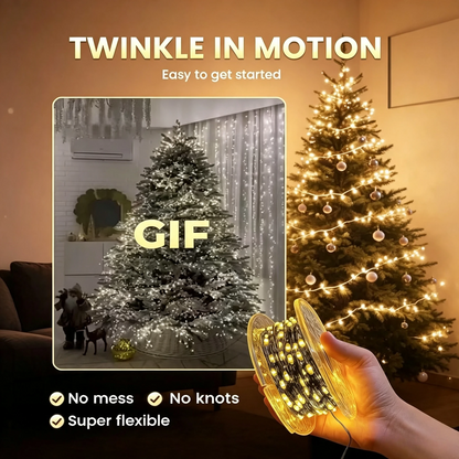 🎅 Christmas Decor String Lights – Waterproof Remote Control LED Fairy Lights for Xmas Tree & Home