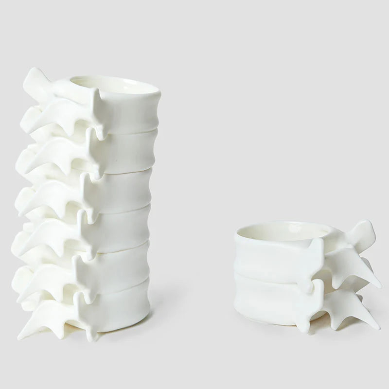 🦴 Spine Vertebra Ceramic Mug | Unique Anatomy Coffee Cup