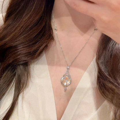 ✨Celestial Crystal Cage Pendant Necklace