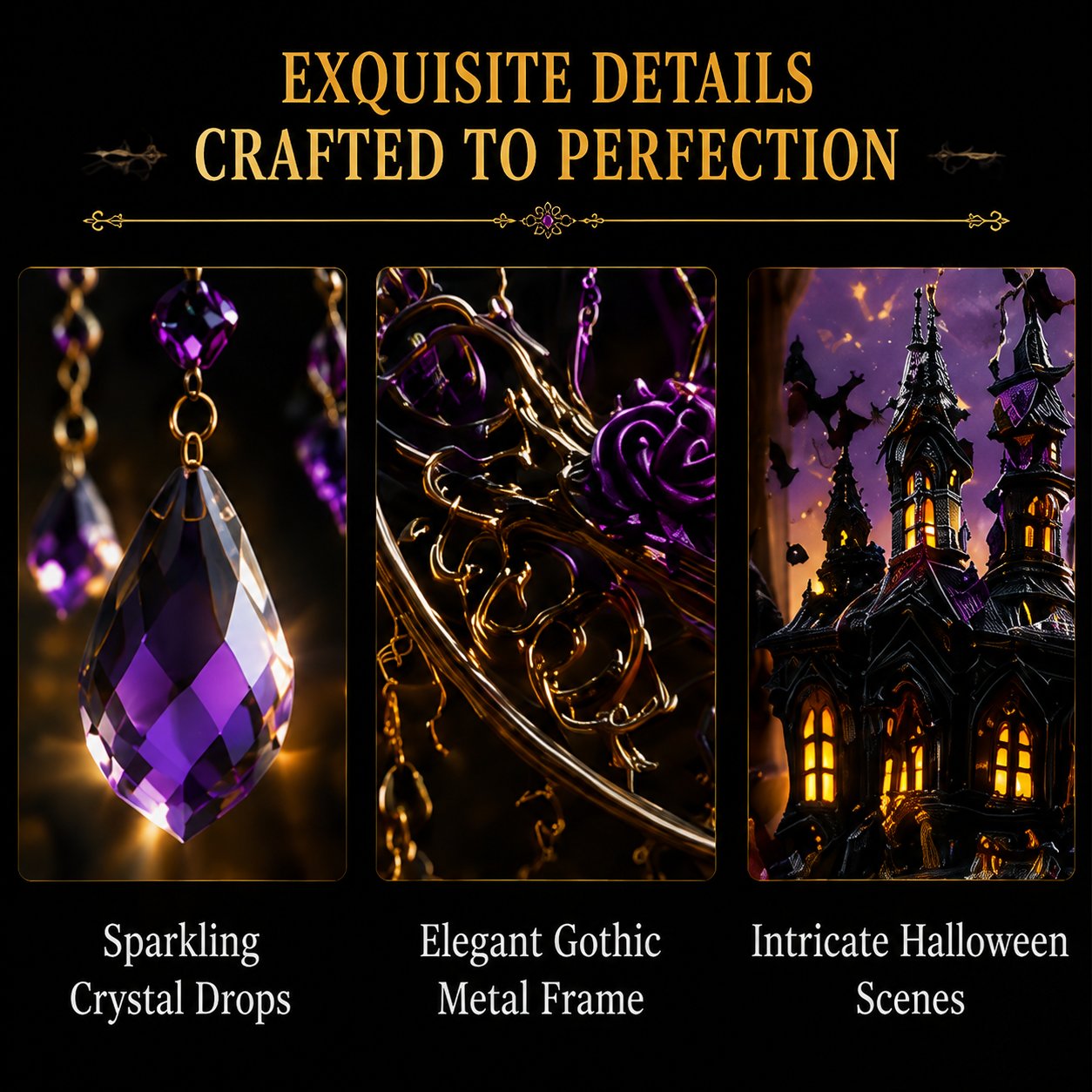 🎁Halloween Special Offer 50% OFF –🏰🎃Halloween Light-Catching Hanging Ornament