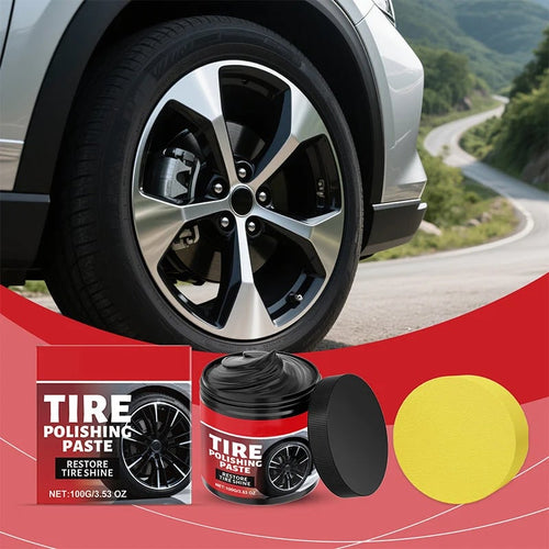 🎉✨Tire Shine Balm with Sponge – Restore a Deep Black Finish