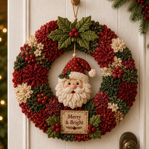 🔥50% Off Last Day🎄 3D Fabric Poke Wreath DIY Kit