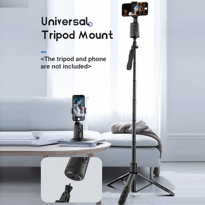 360° AI Face-Tracking Phone Holder – Supports Gesture Control | No App Required