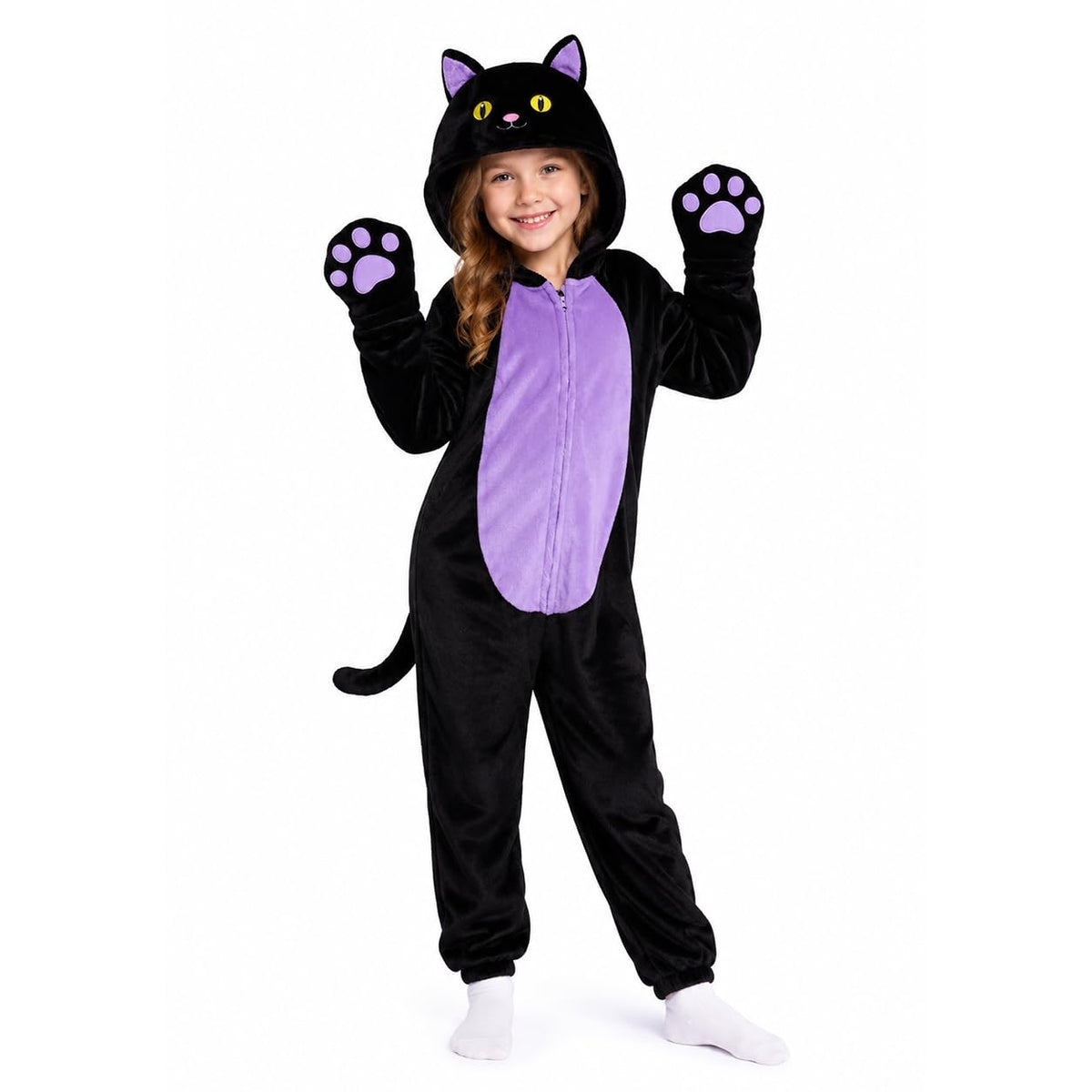 🐈‍⬛Black Cat Costume for Girls - Halloween Costume for Kids Role Play