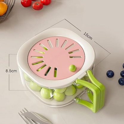 2PCS  Multifunctional Fruit & Vegetable Washing Storage Container