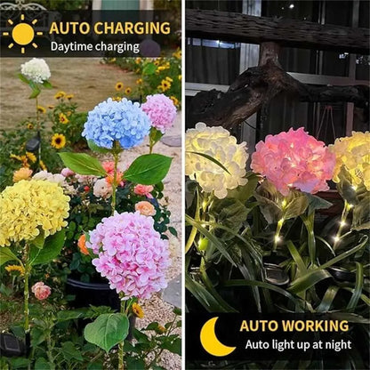 🌷Solar Hydrangea Flower Garden Stake Lights