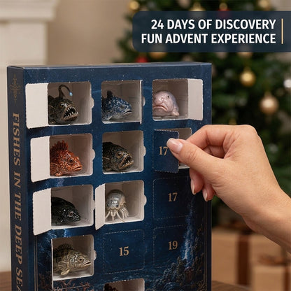 🐠Deep Sea Fish Advent Calendar 2026 - 24-Day Festive Countdown, Acrylic Charms Blind Box