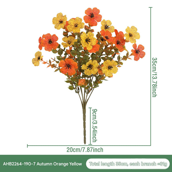 🏵️10 Pcs Artificial Flowers for Outdoor Decoration|UV-resistant autumn floral sprays