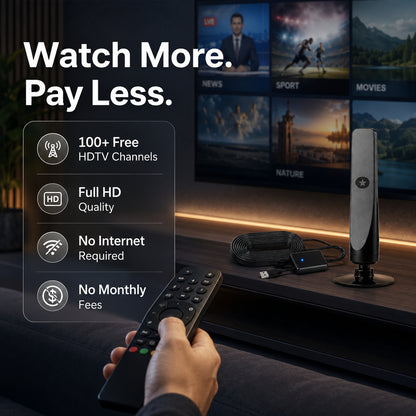 HD TV Antenna – No Subscription, Easy Setup