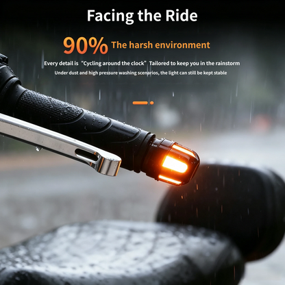 ⚡ LED Motorcycle Bar End Turn Signals – 4 Colors, Universal Fit 99% of Models⚡