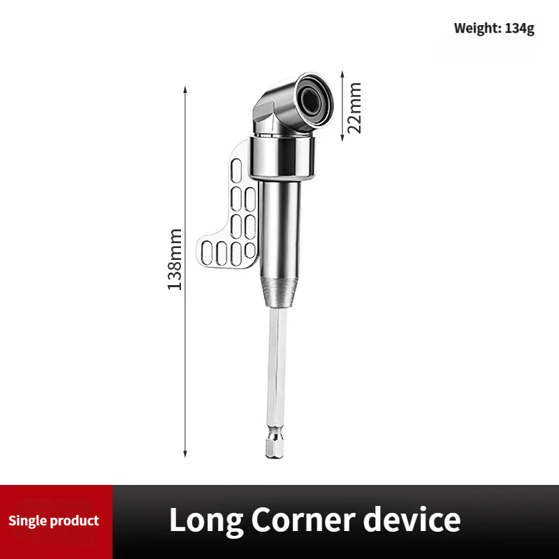 🔧 105° Right Angle Drill Attachment with Flexible Shaft – Magnetic Hex Bit Corner Adapter for Tight Spaces