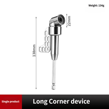 🔧 105° Right Angle Drill Attachment with Flexible Shaft – Magnetic Hex Bit Corner Adapter for Tight Spaces
