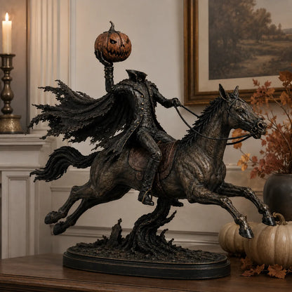 🐎🎃Lighted Headless Horseman Statue