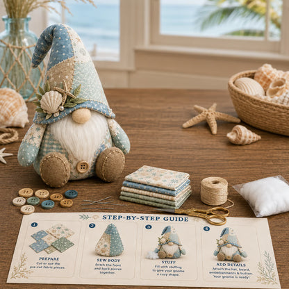 🎁 DIY Patchwork Gnome Kit – Create Your Own Cozy Decor