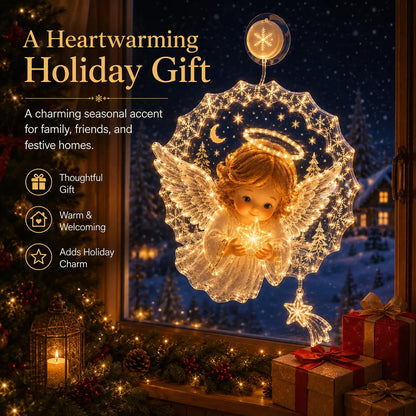 🎄Lighted Christmas Window Decoration with Suction Cup | Warm LED Window Light with Double-Layer Design & Multiple Festive Styles ✨