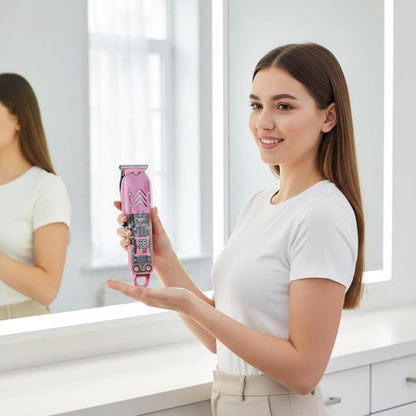 ⚡ Transparent Cordless Hair Trimmer
