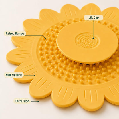 🌻4PCS-Sunflower Silicone Drain Cover| Hair Catcher & Anti-odor Stopper