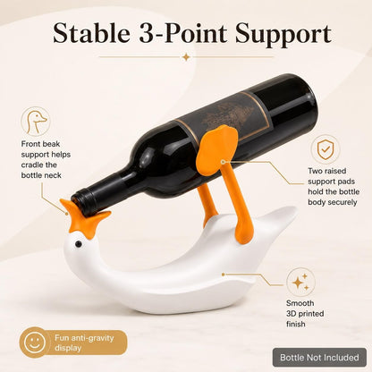 Funny Anti-Gravity Duck Wine Rack