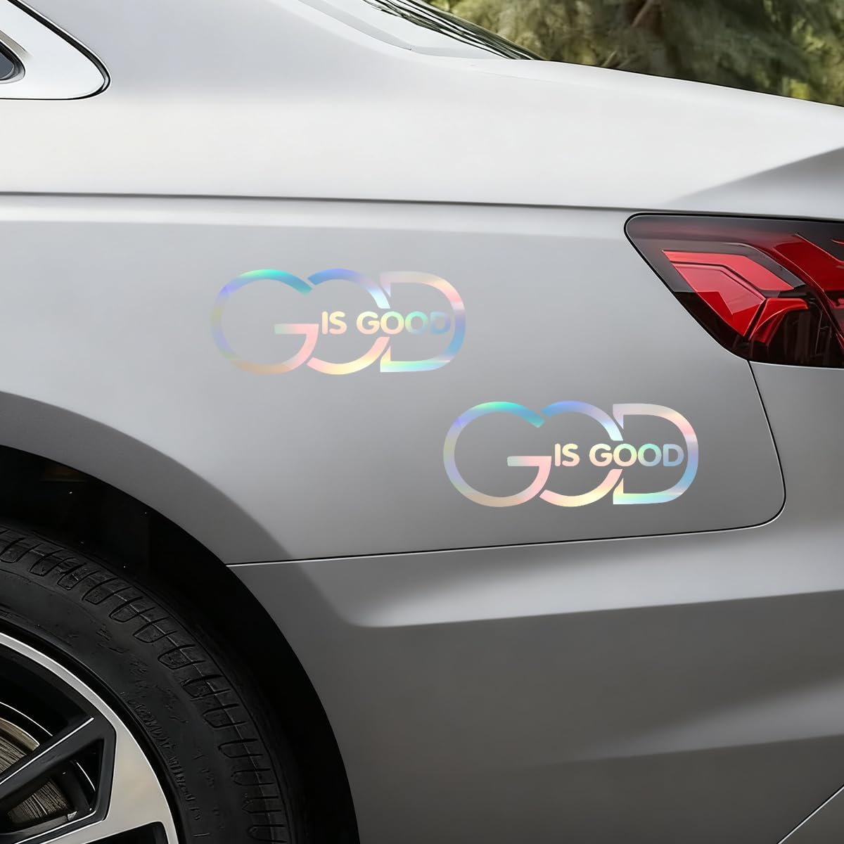 🙏 "God Is Good" Christian Car Decal Sticker | Premium Religious Décor