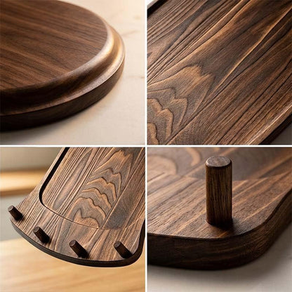 🌟Stand Mixer Sliding Tray | Wooden Mover Board with Attachment Storage Pegs