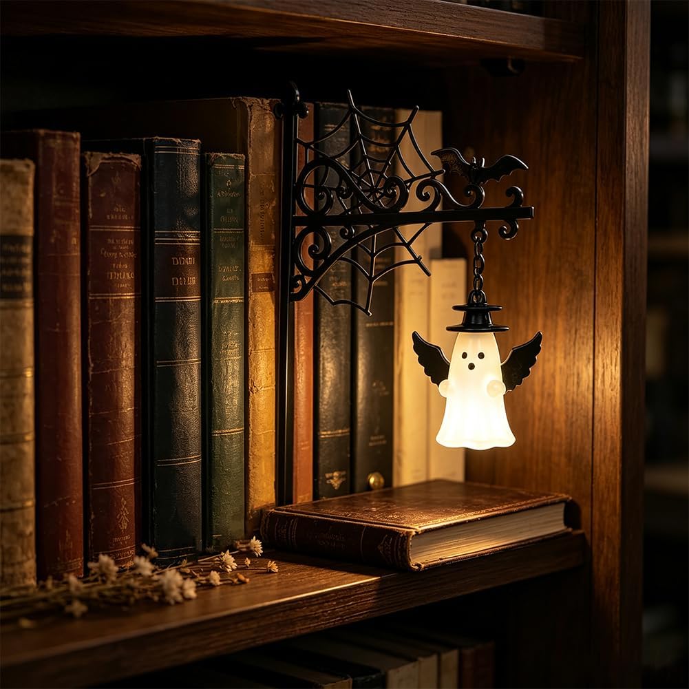 🎃 Halloween  Bookend Light | Gothic Spooky Home Decor