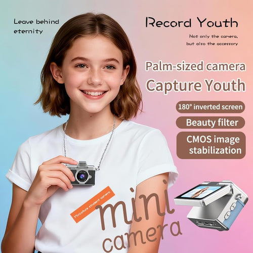 📸Retro Vintage Mini Digital Camera Starter Kit (Includes 32GB MicroSD Card)
